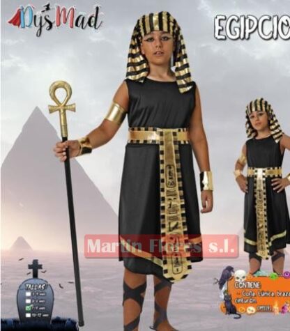 Disfraz egipcio negro niño Dys