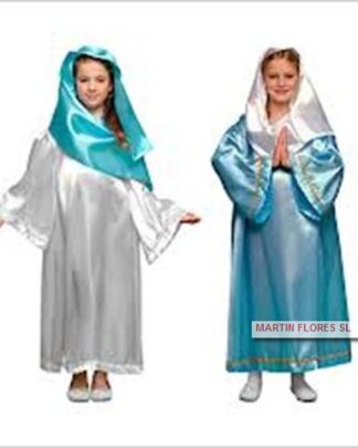 Disfraz Virgen blanca o celeste