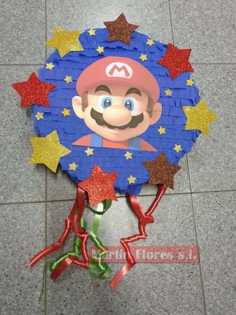 Piñata Mario Bross 3d o mejicana en Sevilla, ideal regalo de cumpleaños