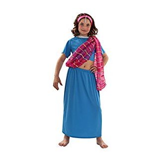 Disfraz dhara hindú niña azul