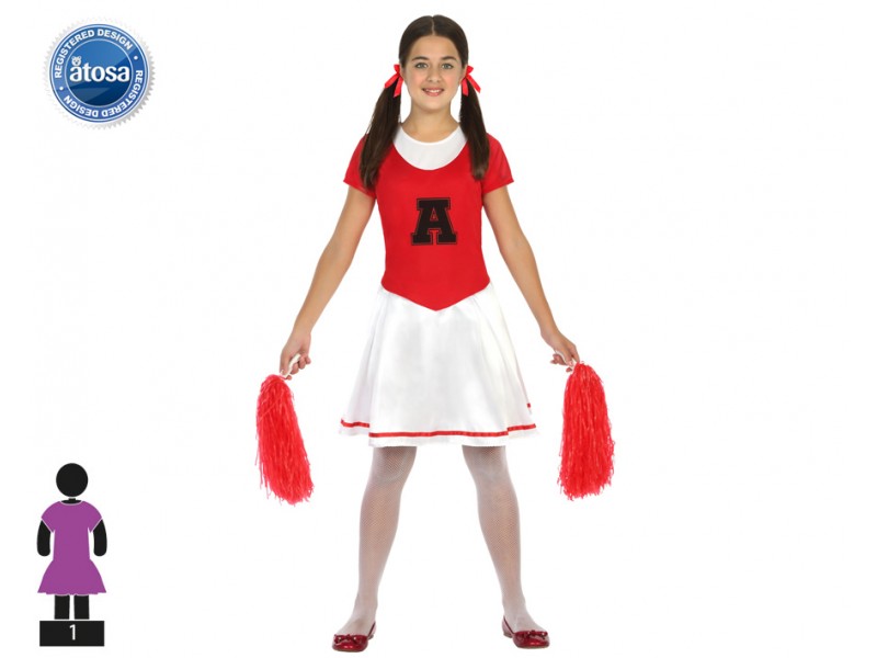 Disfraz animadora niña rojo Disfraces niños baratos sevilla