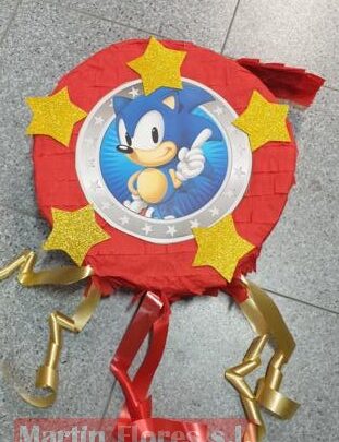 Piñata 3d redonda Sonic y Disfraces niños baratos sevilla