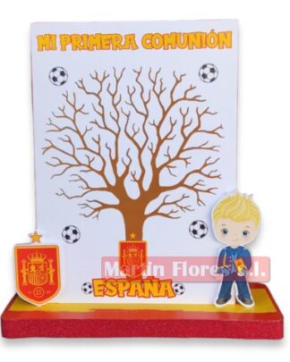 Árbol huellas fútbol