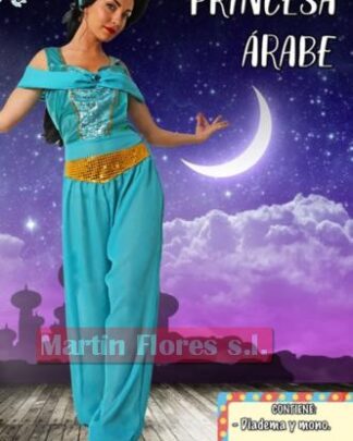 Disfraz árabe celeste