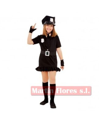 Disfraz policía volante niña