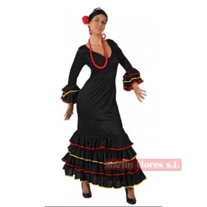 Disfraz flamenca negra mujer