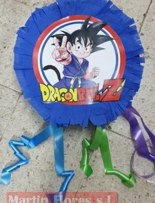 Piñata 3d manga Goku redonda